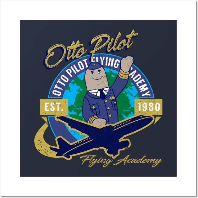 Otto Pilot Flying Academy Wall Art by Alema Art